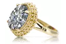 Ring Vintage Zirkon 14 Karat Gelbgold vrc068y